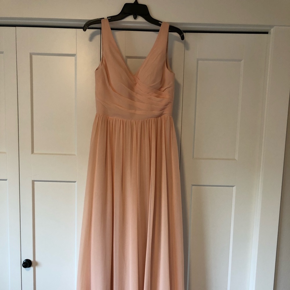 Peach Chiffon Bridesmaid/Formal Dress